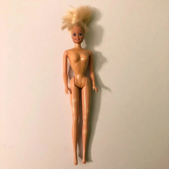 Vintage Barbie Doll With Sticker Craze Dress Mattel Philippines Spotted Legs TLC - Picture 12 of 16